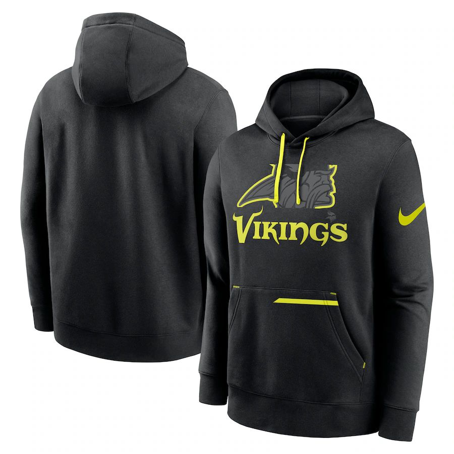 Men 2023 NFL Minnesota Vikings black Sweatshirt style 1->minnesota vikings->NFL Jersey